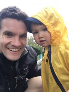 physio dave carter with his son