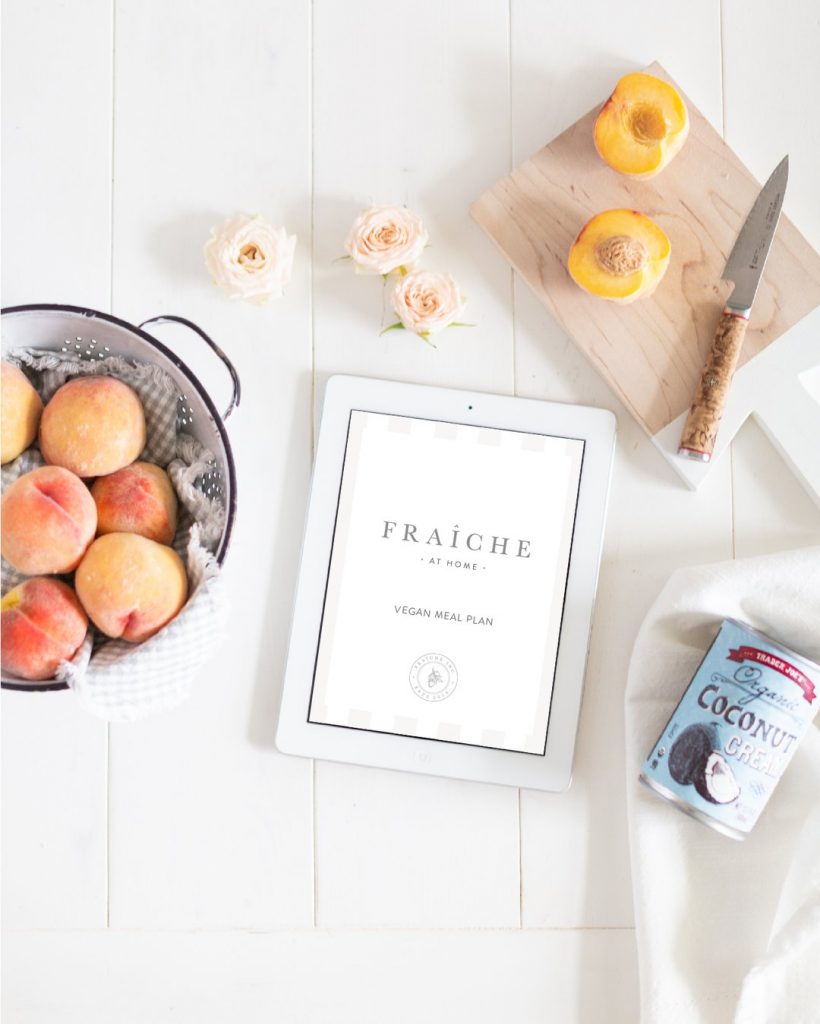 Fraiche at home meal plan book, tori wesszer